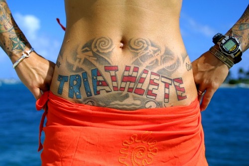 triathlete tattoo